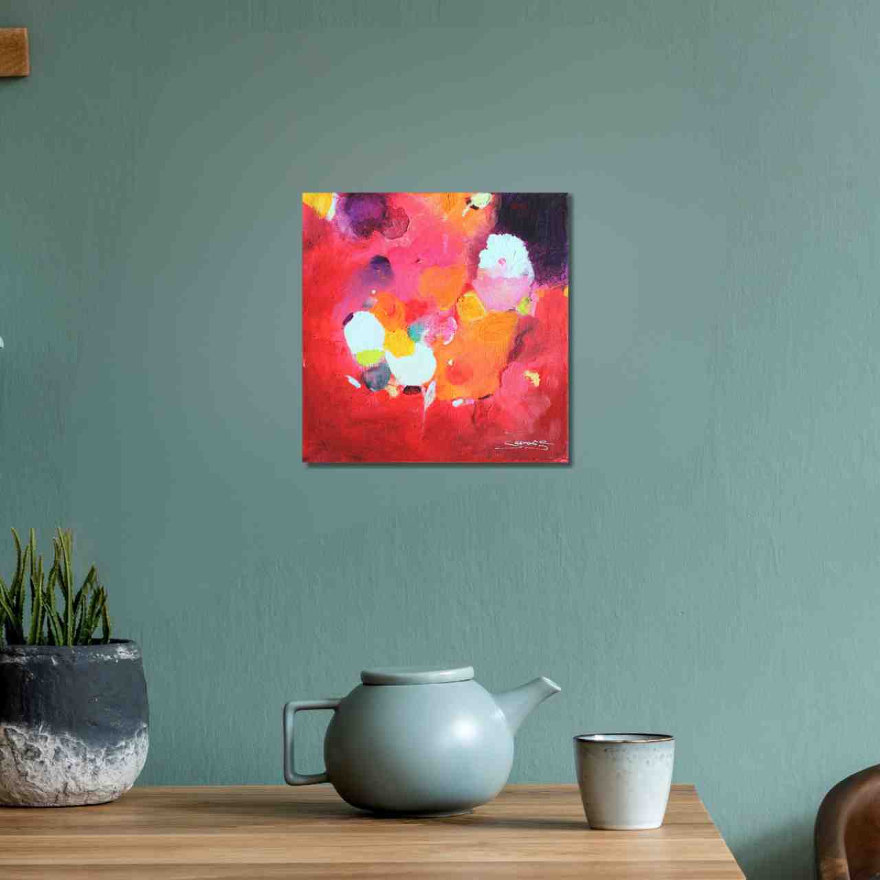 Rotes Original aufgehängt 5