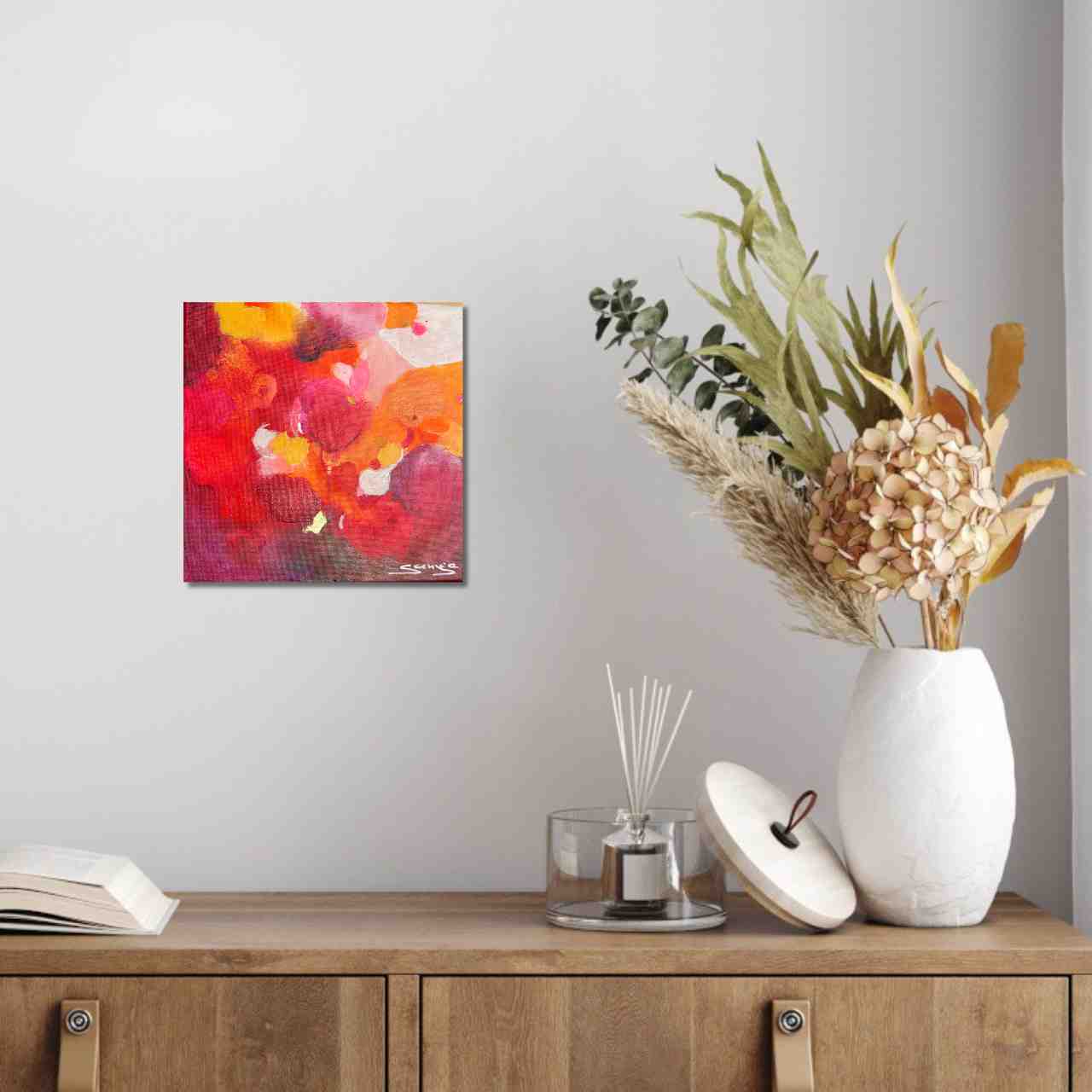 Rotes Original aufgehängt 6