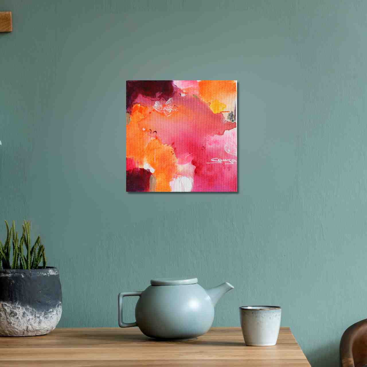 Rotes Original aufgehängt 8